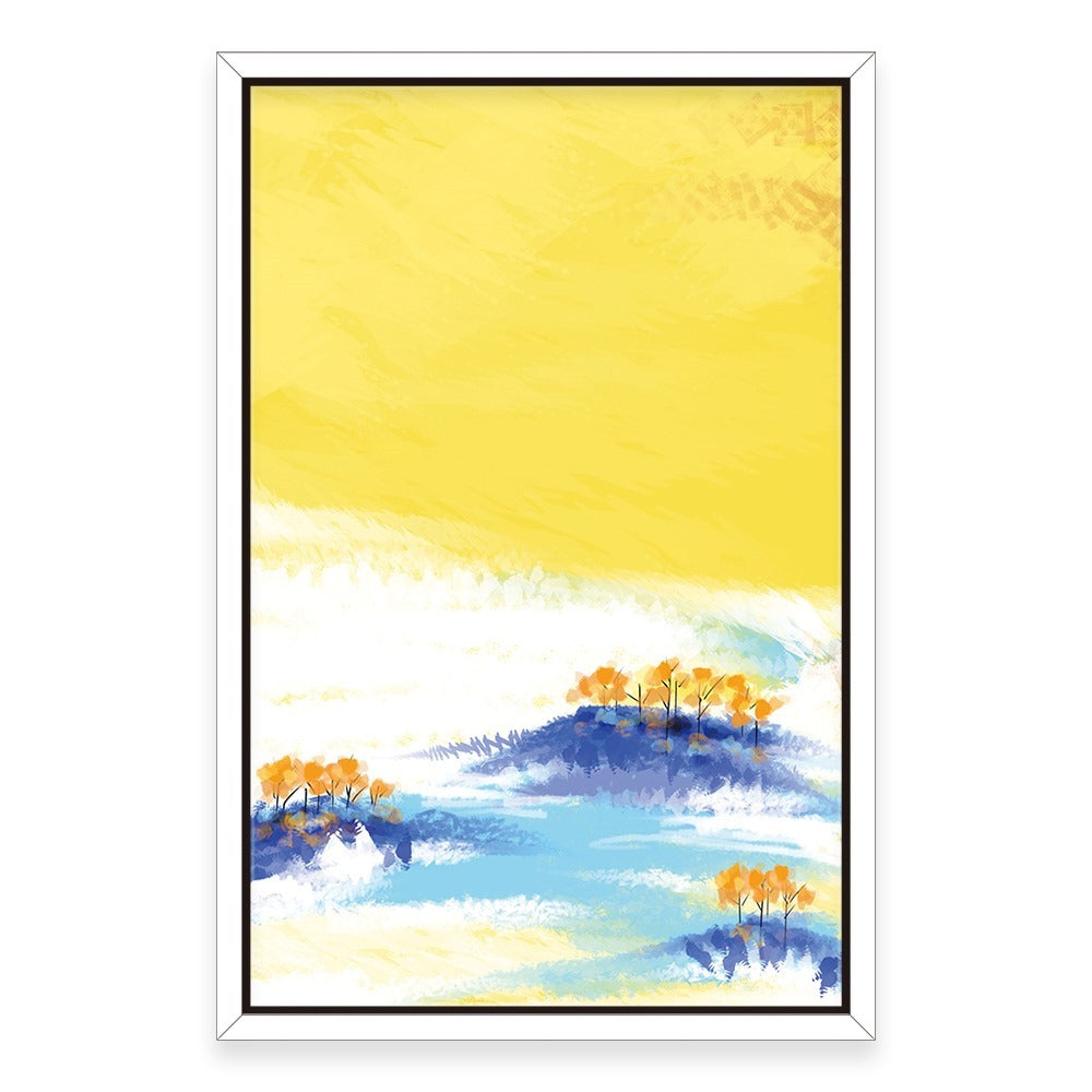 Yellow Lil Flowers Home Decoration Canvas