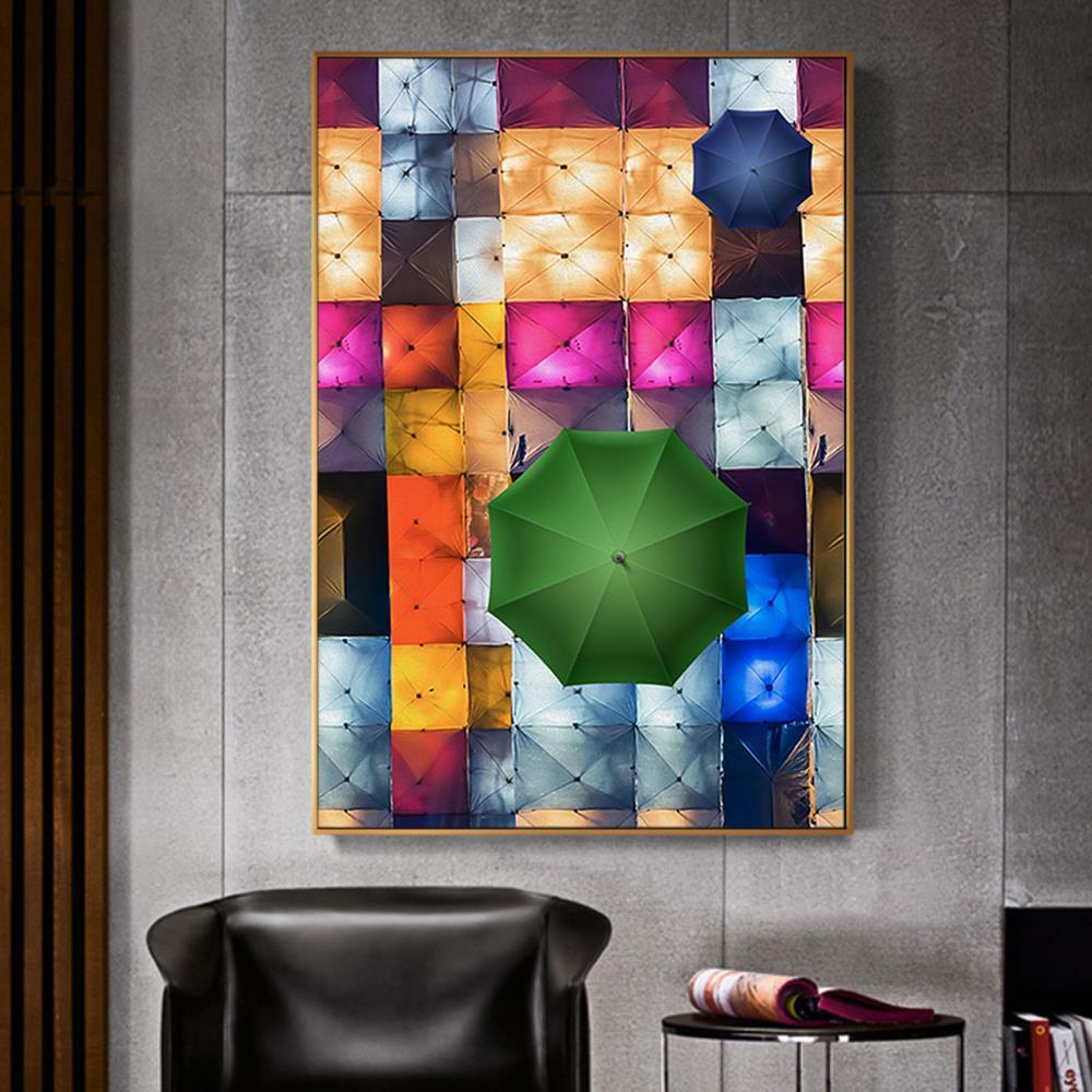 Umbrella Tile Art Home Decoration Canvas