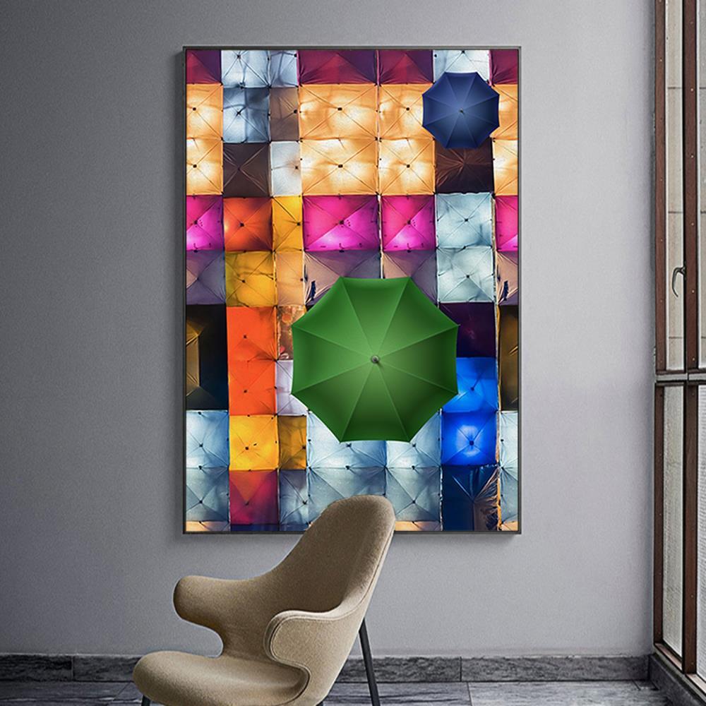 Umbrella Tile Art Home Decoration Canvas