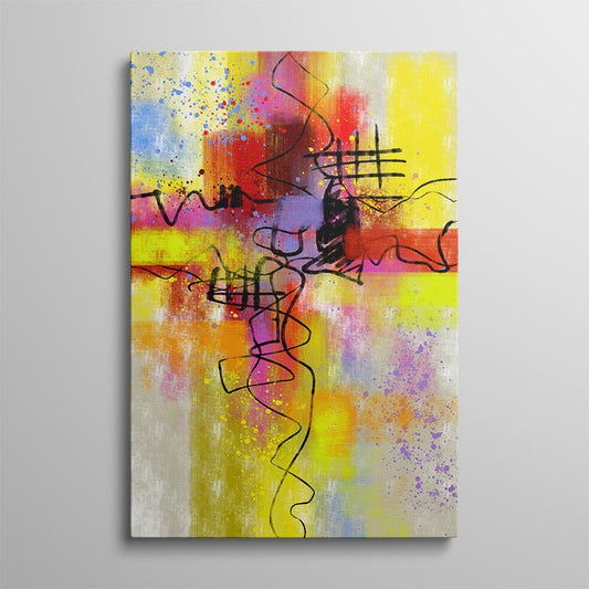 Scrawl Modern Art Home Decoration Canvas