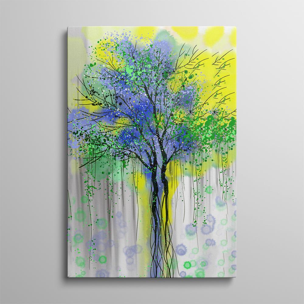 Fantasy Multi Color Tree Home Decoration Canvas