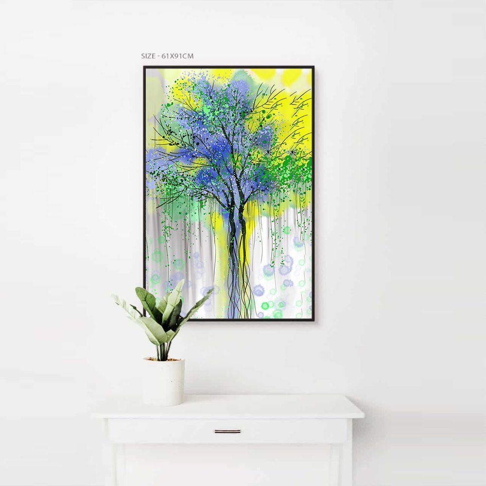 Fantasy Multi Color Tree Home Decoration Canvas