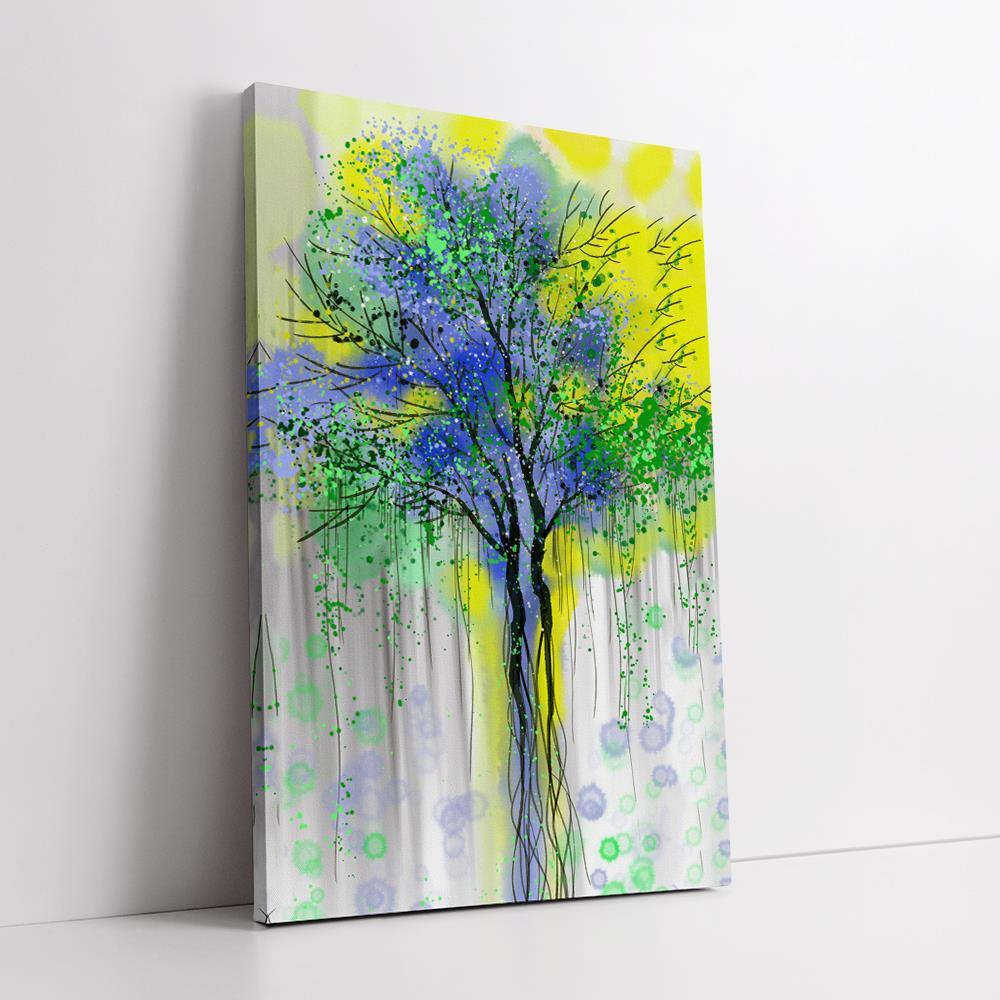 Fantasy Multi Color Tree Home Decoration Canvas