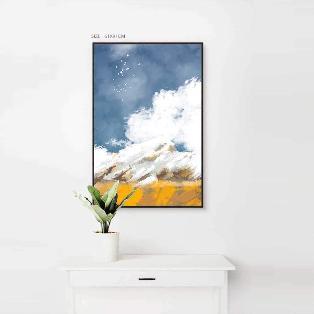 Cloudy Water Color Home Decoration Canvas