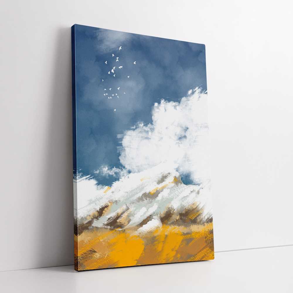 Cloudy Water Color Home Decoration Canvas