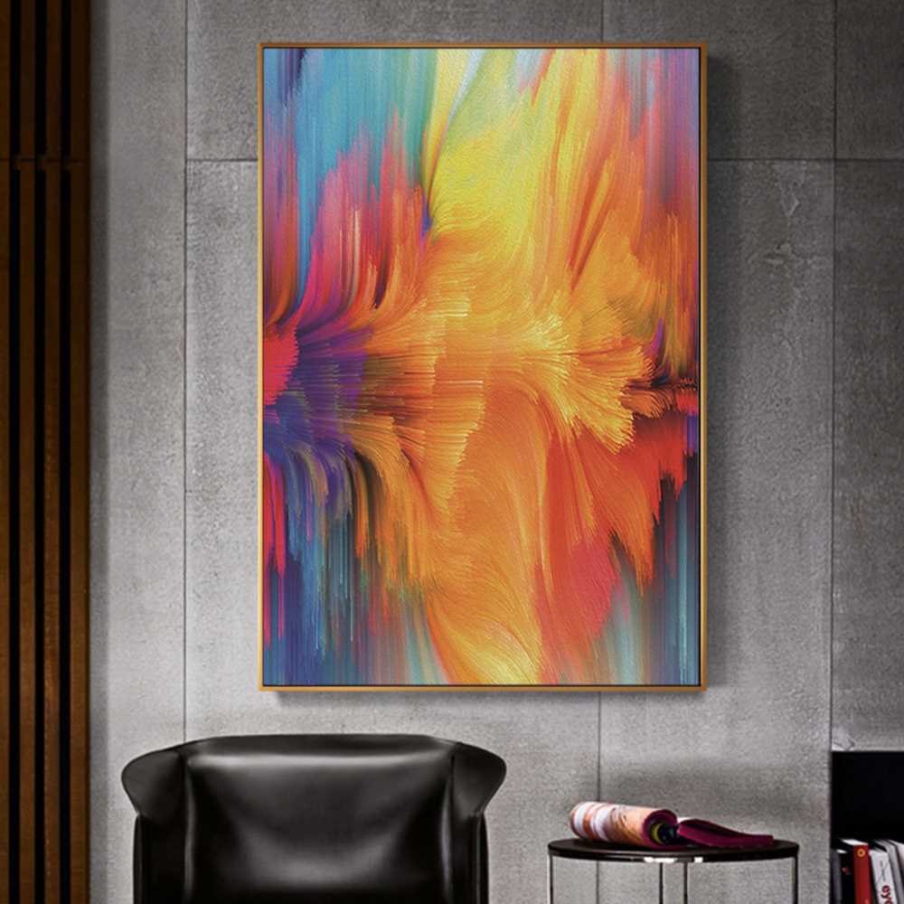 Blended Art Colors Home Decoration Canvas