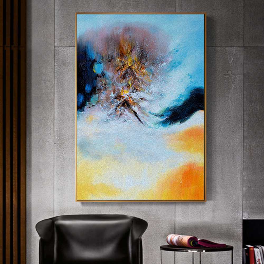 Modern Blended Color Home Decoration Canvas
