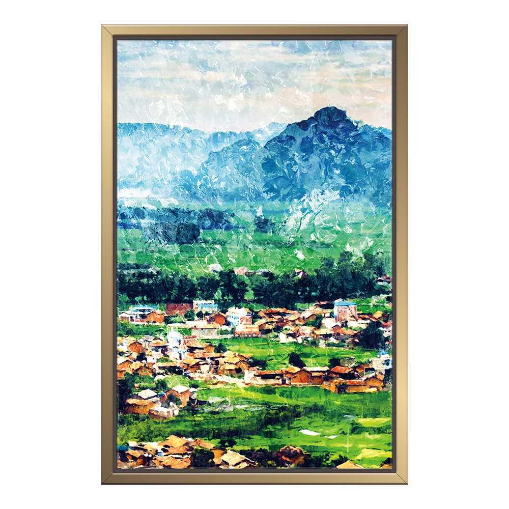 Scenic Rural Houses Home Decoration Canvas