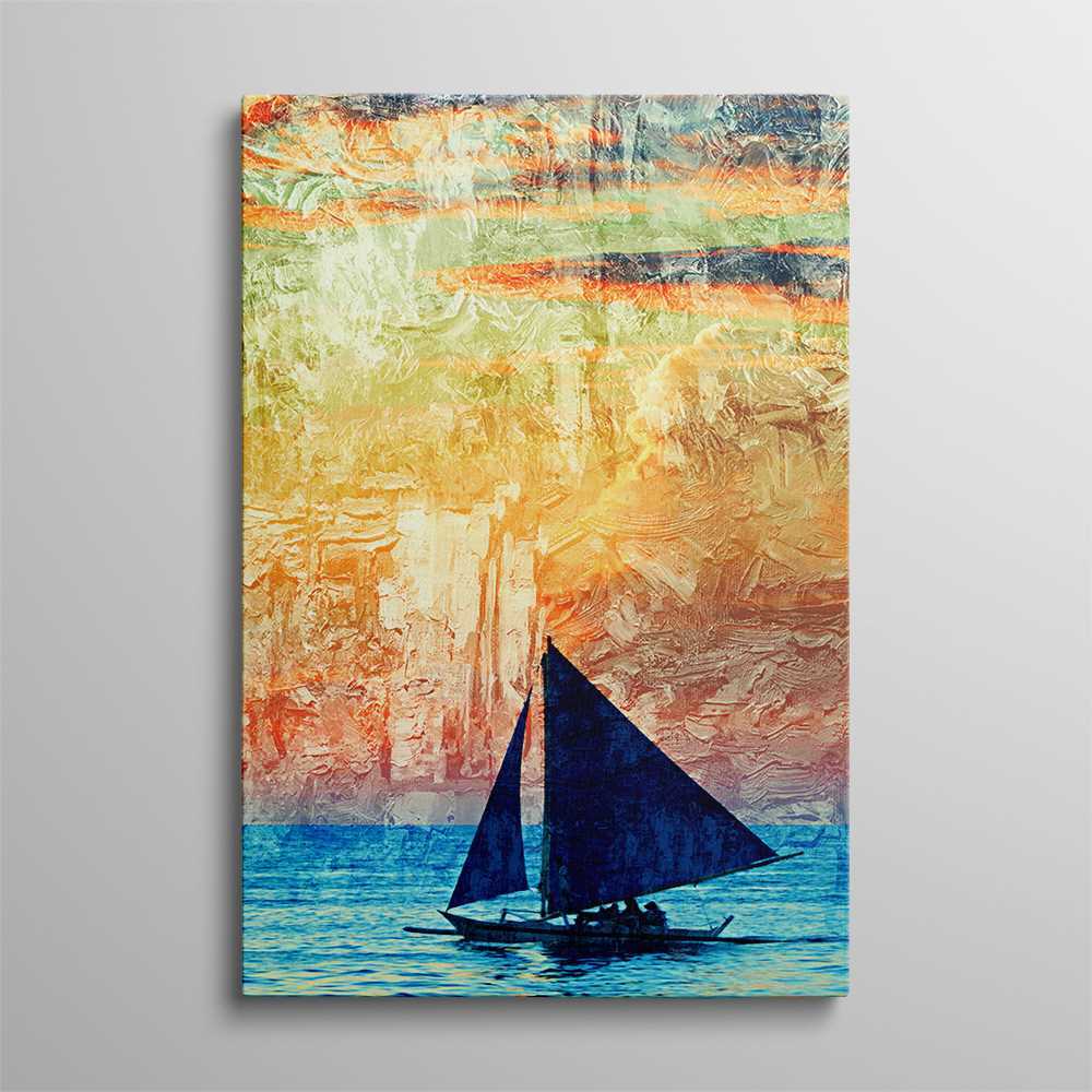Boat Sailing  Wall Art Home Decoration Canvas