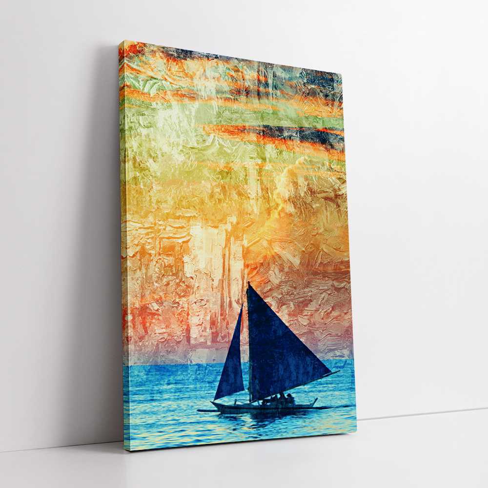 Boat Sailing  Wall Art Home Decoration Canvas