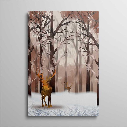 Brown Trees and Sheep Home Decoration Canvas