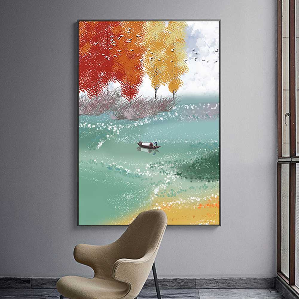 Lake View Art Home Decoration Canvas