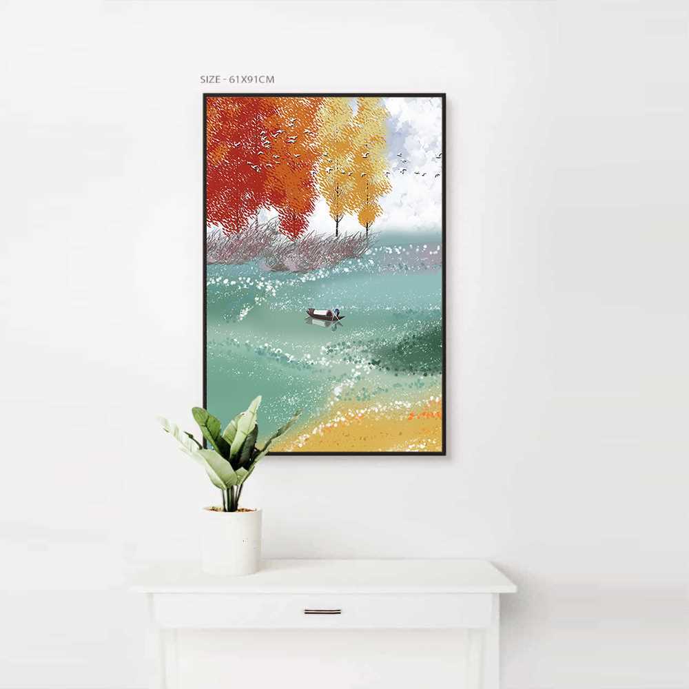 Lake View Art Home Decoration Canvas