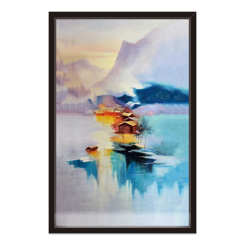 Village Mountain Art Decor Home Decoration Canvas