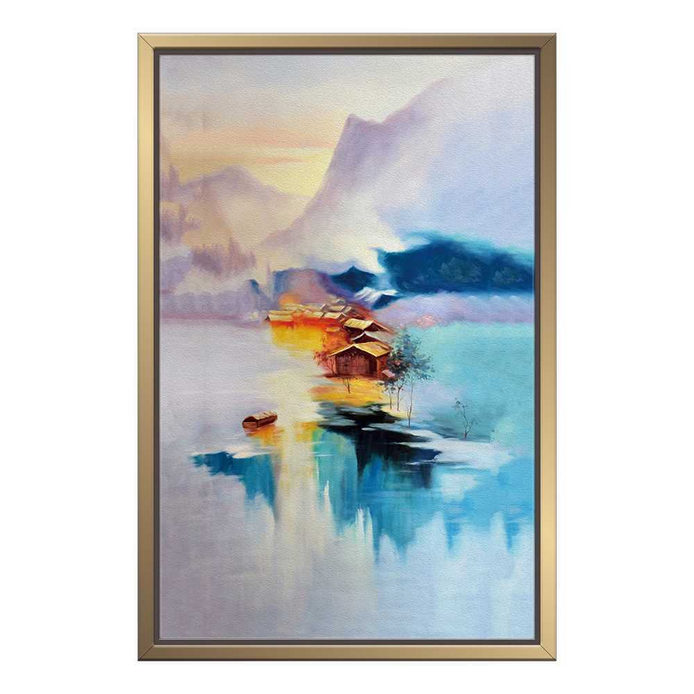 Village Mountain Art Decor Home Decoration Canvas