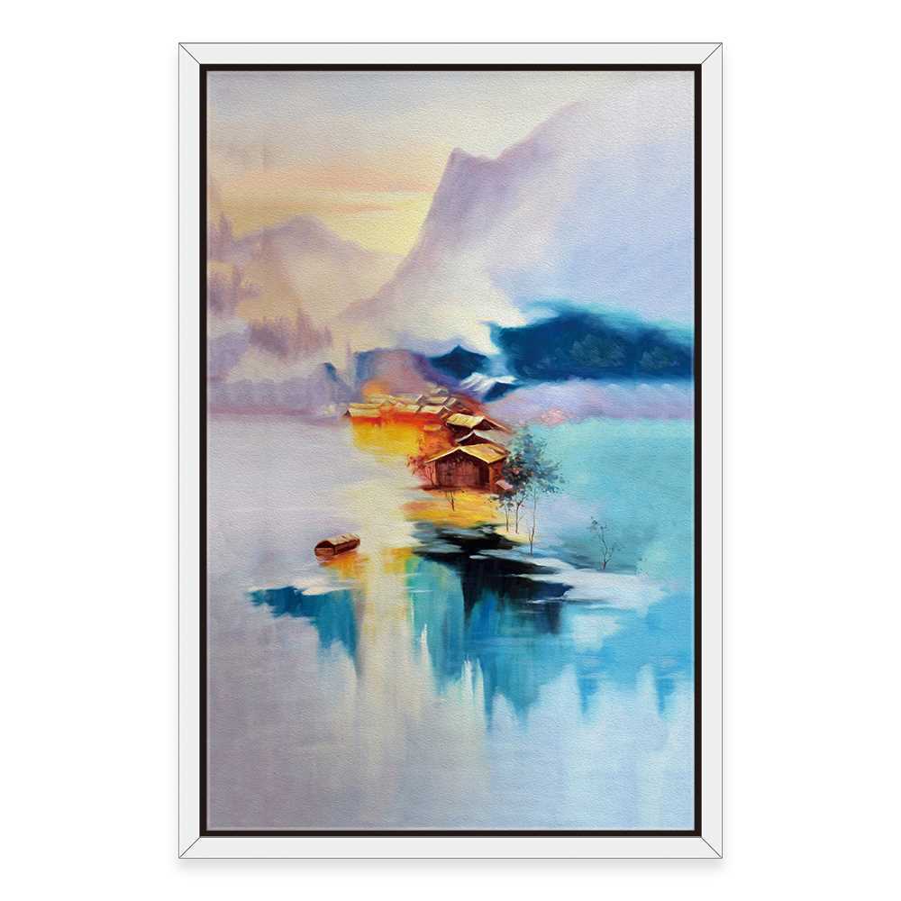 Village Mountain Art Decor Home Decoration Canvas