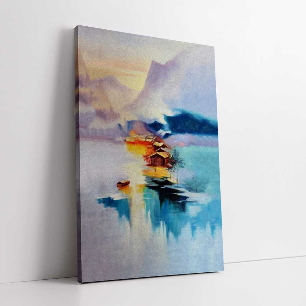 Village Mountain Art Decor Home Decoration Canvas