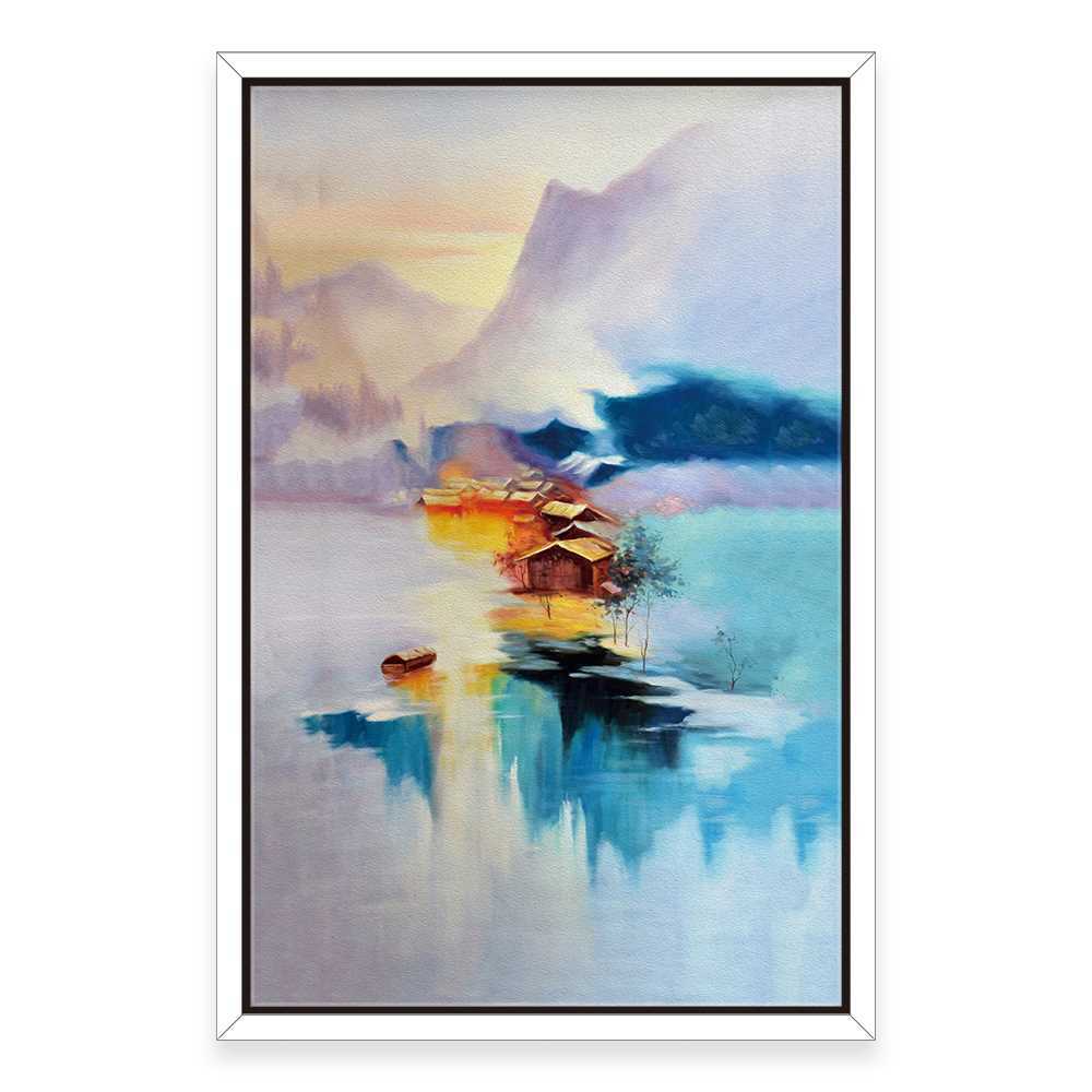 Village Mountain Art Decor Home Decoration Canvas