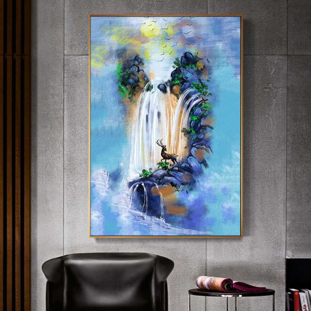 Great Water falls Art Home Decoration Canvas