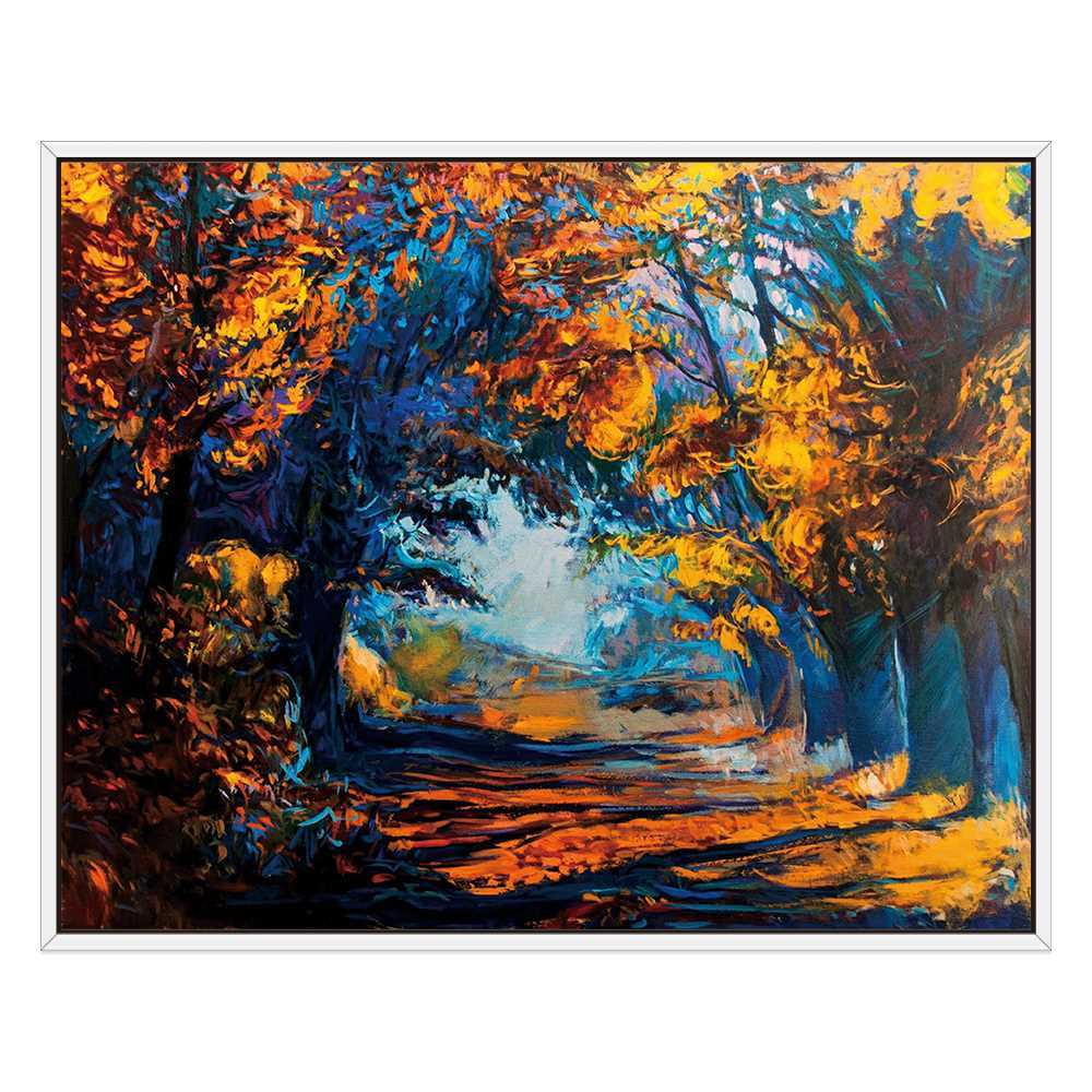 Landscape Painting Tunel Forest Trees Art Canvas Prints