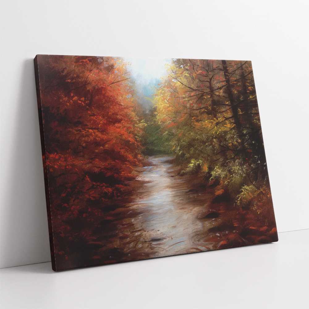 Landscape Painting Forest Spring Water  Art Canvas Prints