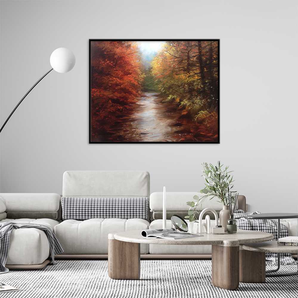 Landscape Painting Forest Spring Water  Art Canvas Prints