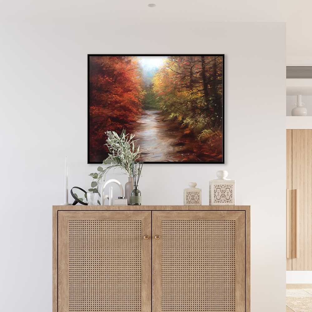 Landscape Painting Forest Spring Water  Art Canvas Prints