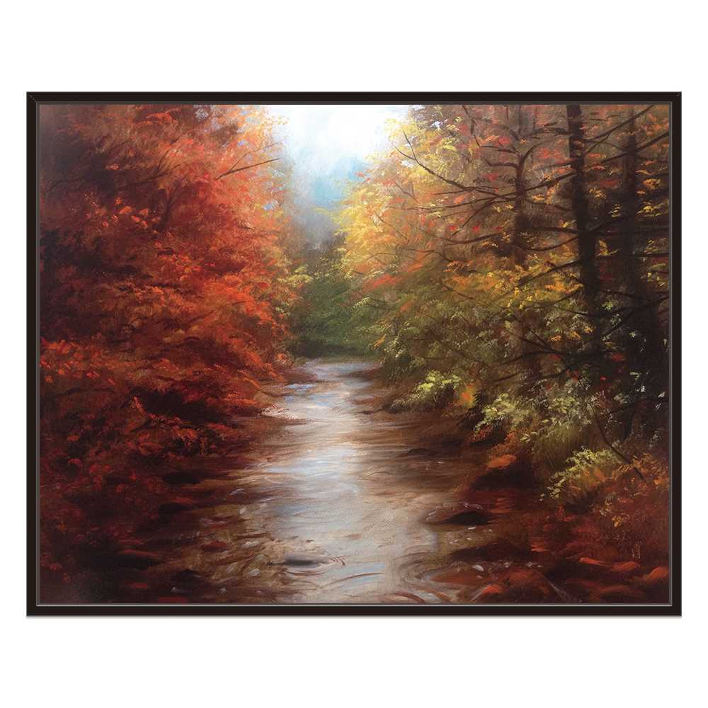 Landscape Painting Forest Spring Water  Art Canvas Prints