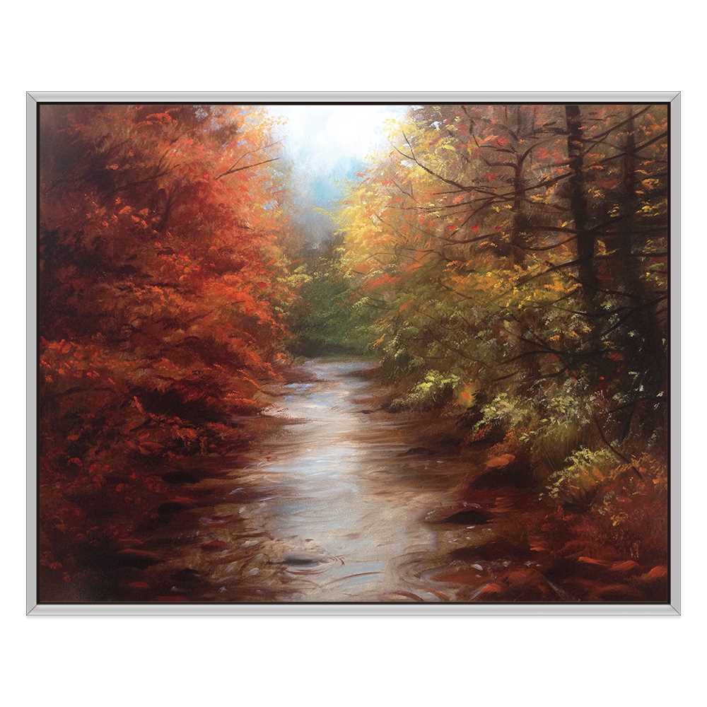 Landscape Painting Forest Spring Water  Art Canvas Prints