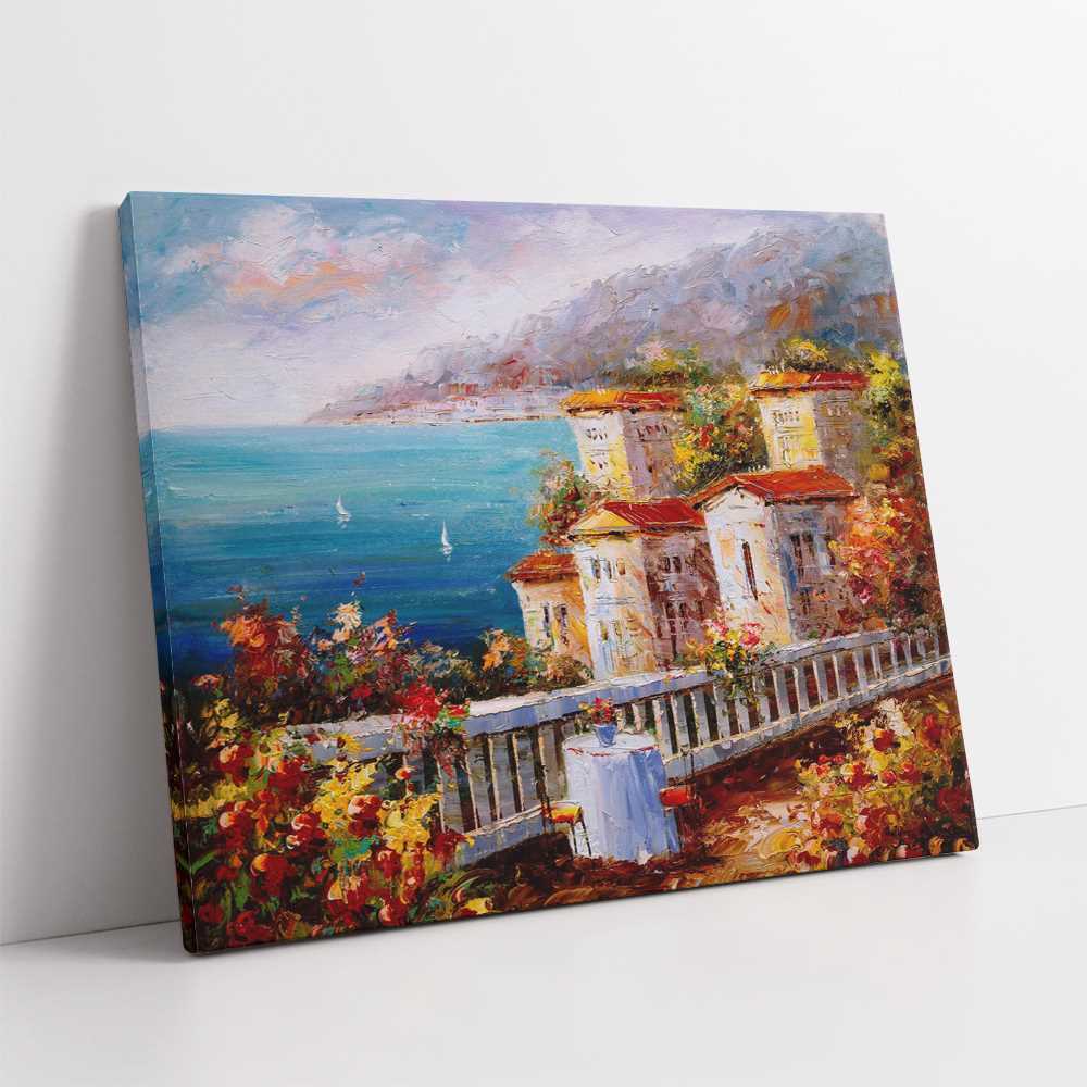 Landscape Painting The Sea Scenery and Structures Art Canvas Prints