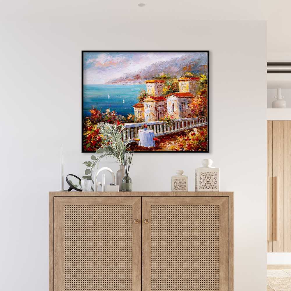 Landscape Painting The Sea Scenery and Structures Art Canvas Prints