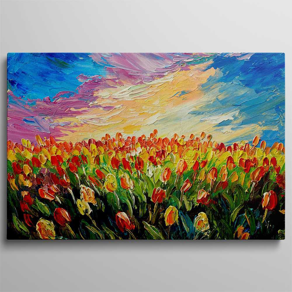 Flower Sky Decoration Canvas