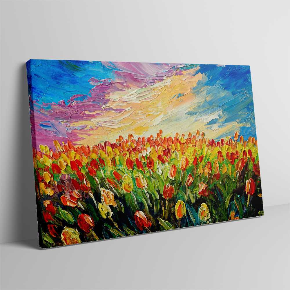 Flower Sky Decoration Canvas