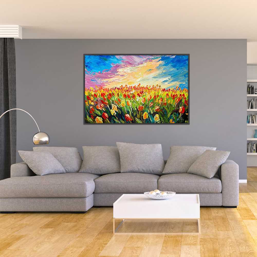 Flower Sky Decoration Canvas