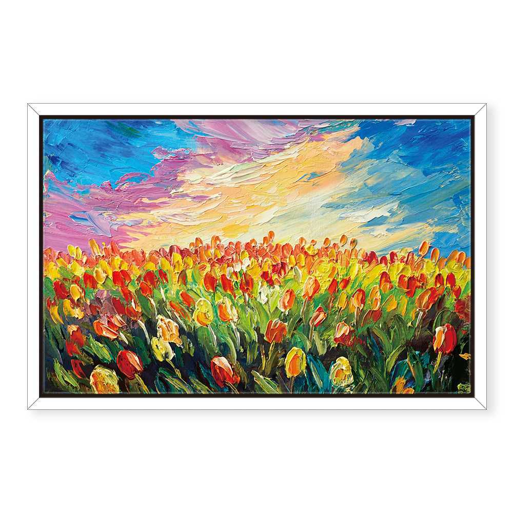 Flower Sky Decoration Canvas