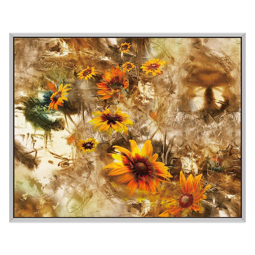 Muddy Sunflower Decoration Canvas