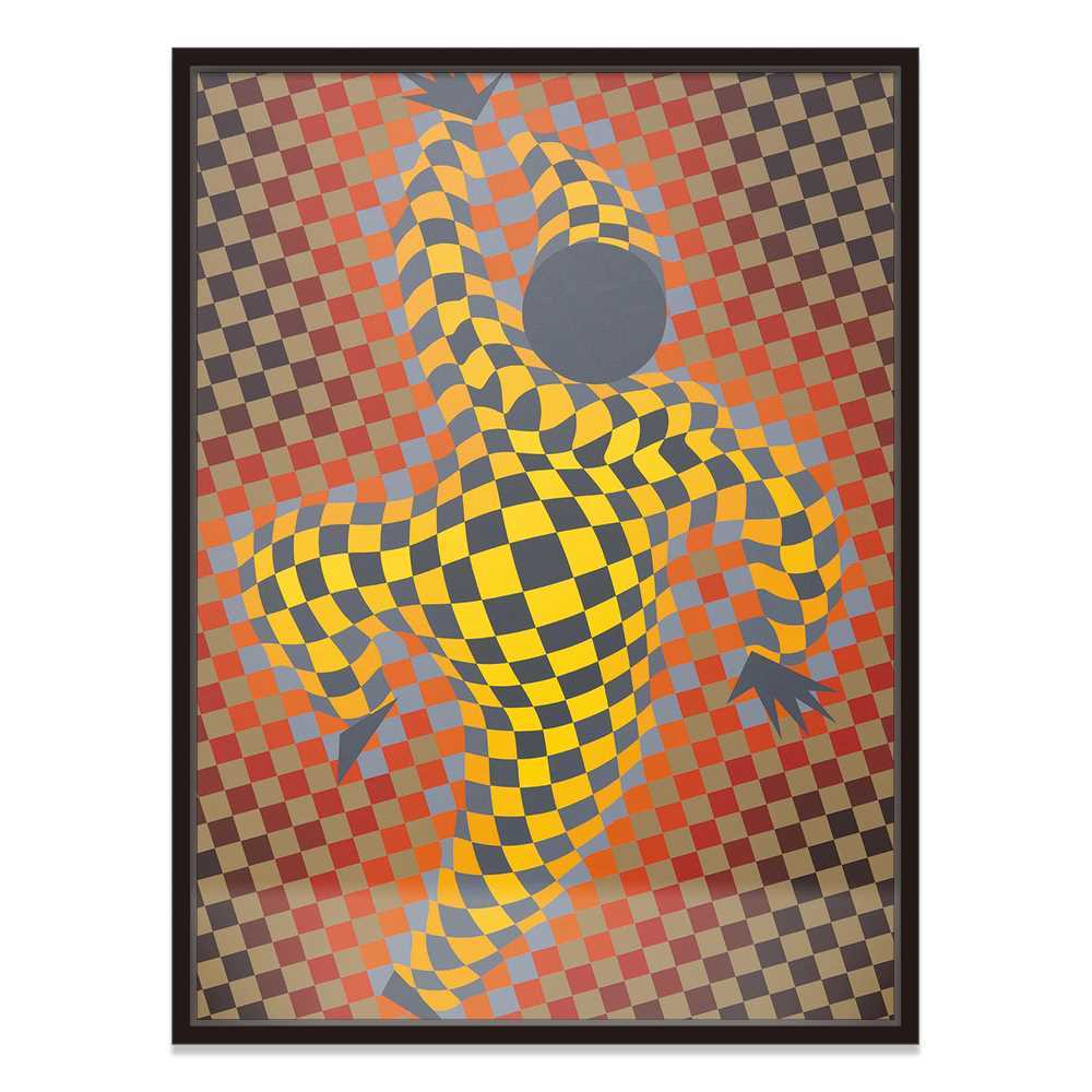 Tile Clown Dancing Abstract Canvas