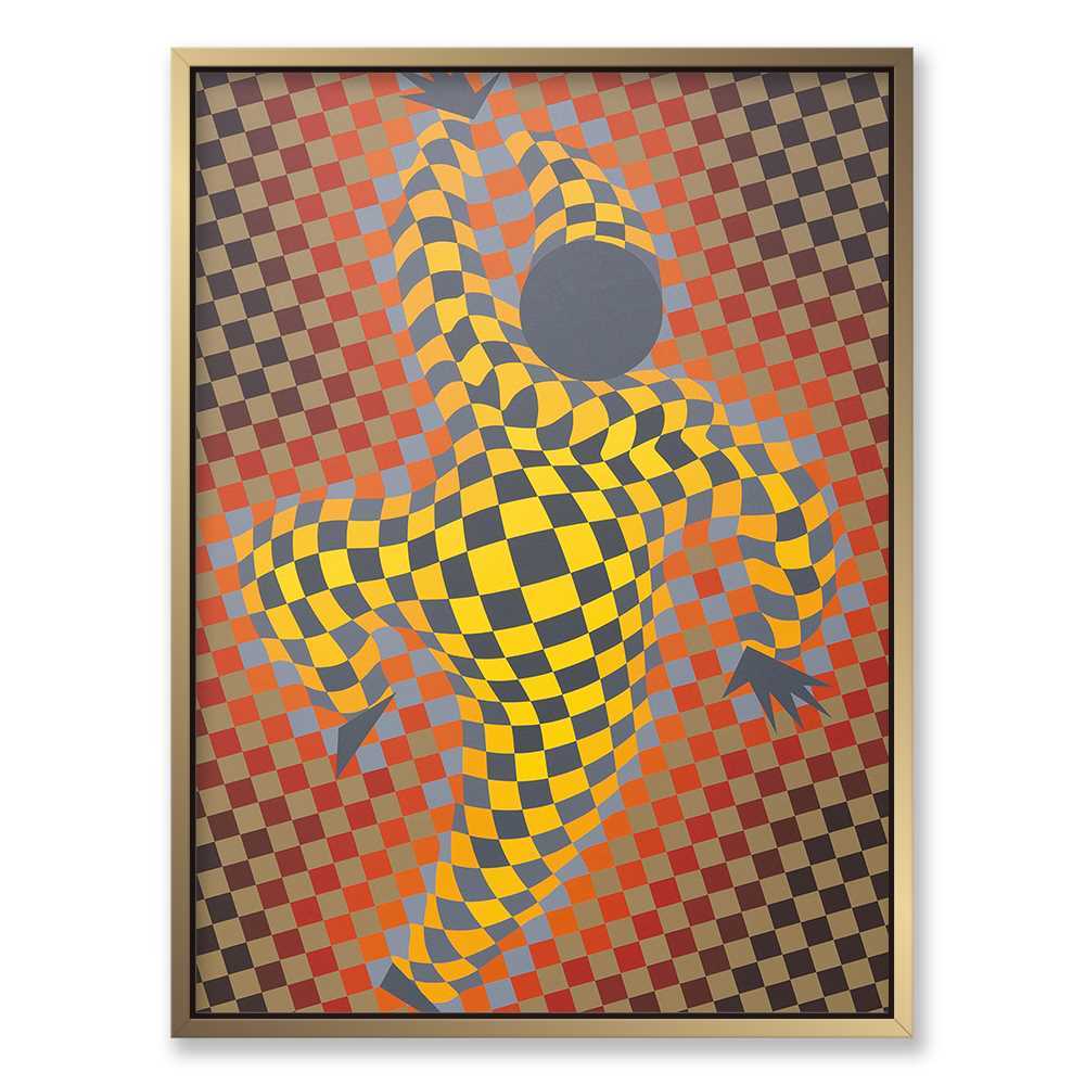 Tile Clown Dancing Abstract Canvas