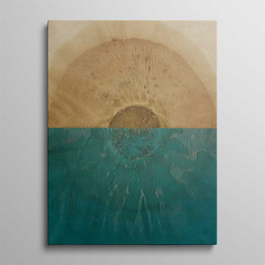 Circled Dust &TopWatery Abstract Canvas