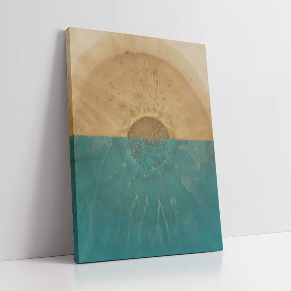 Circled Dust &TopWatery Abstract Canvas