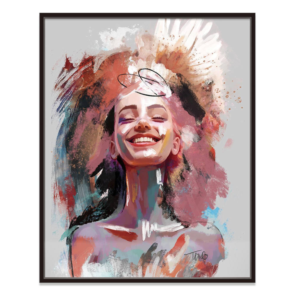 Floral Crown: Feminine Essence Canvas