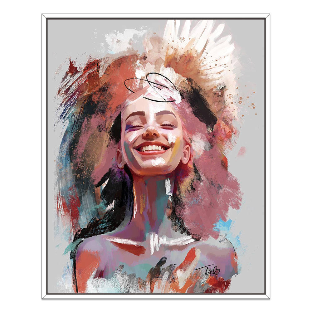 Floral Crown: Feminine Essence Canvas