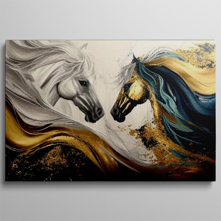 Galloping Grace: Horse Canvas Wall Art