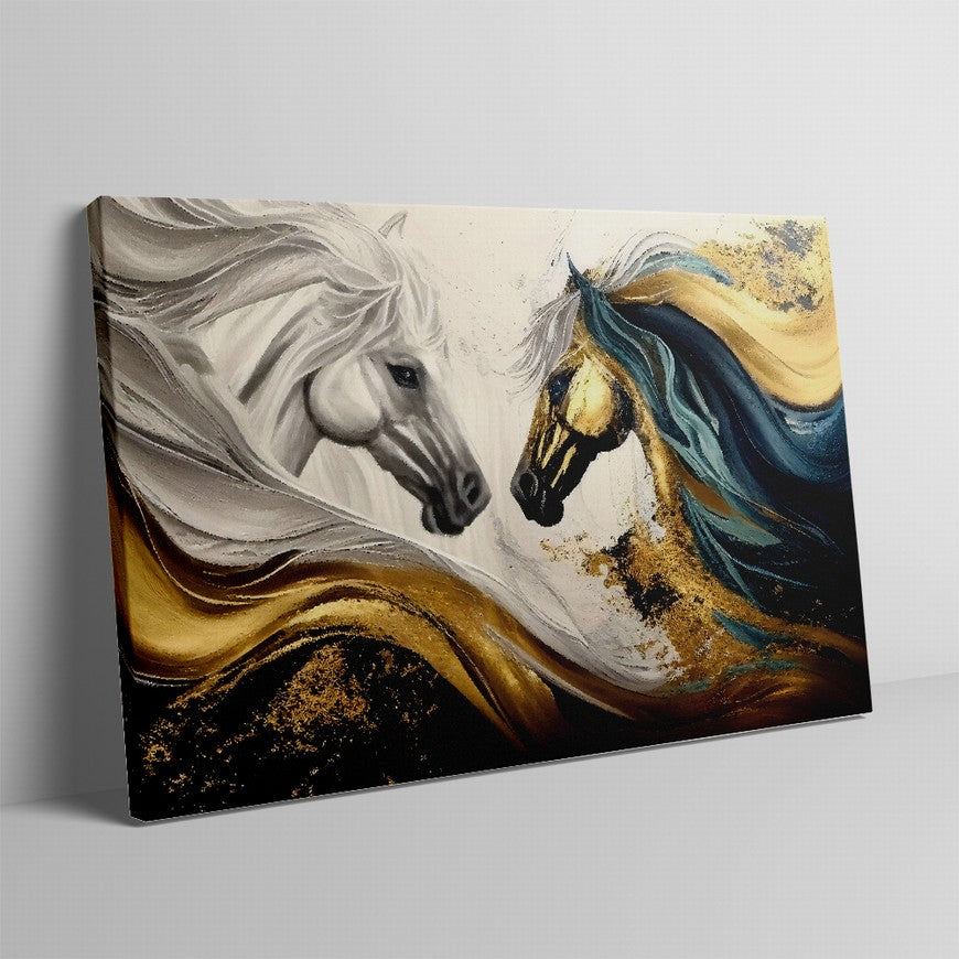 Galloping Grace: Horse Canvas Wall Art