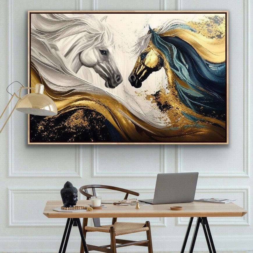 Galloping Grace: Horse Canvas Wall Art