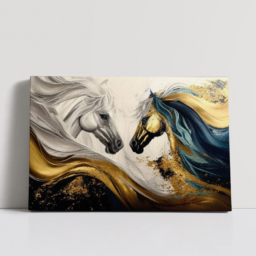 Galloping Grace: Horse Canvas Wall Art
