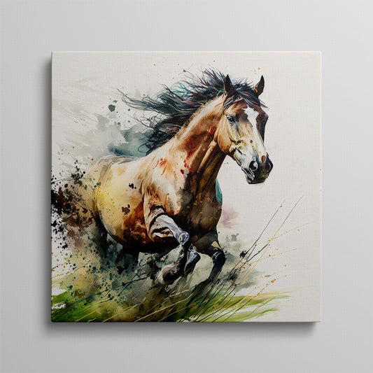 Majestic Stallion: Home Horse Canvas Art