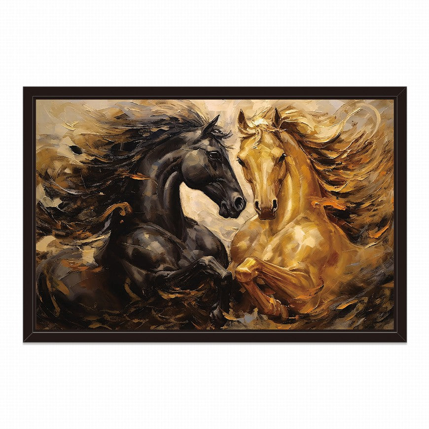 Steed Serenade: Horse Canvas Print