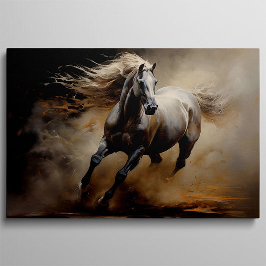 Whispers of the Wind: Horse Canvas