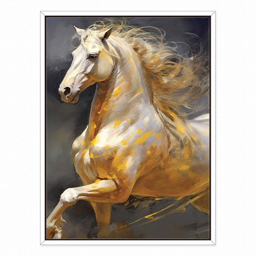 Graceful Gallop: Horse Canvas Painting
